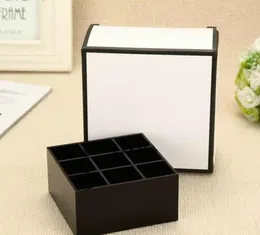 HOT classic high-grade acrylic toiletry 9 grid storage box / lipstick holder with gift packing