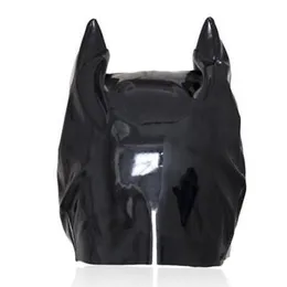 Bondage Emalj Cat Womanear Shinning Ear Half Head Hood Mask Party Rollspel UA632