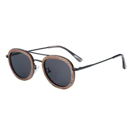 New 100% Real Zebra Wood Sunglasses Polarized Handmade Bamboo Mens Sunglass Sun glasses Men Gafas Oculos De Sol