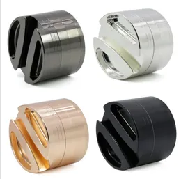 75mm Four Layers New Zinc Alloy Double Concave New Tooth Smoke Mill
