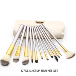 HOT 12pcs Makeup Brushes Sets Make Up Brush Set las brochas de maquillaje DHL Free Shipping