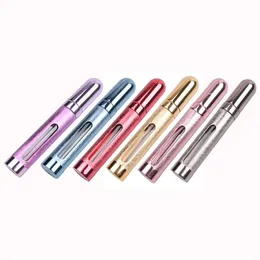 10ml Mini Perfumy Butelka Refillable Aluminium Pusty Atomizer Przenośne Podróże Parfum Kontenery Kosmetyczne Pani Spray Case Maquiagem