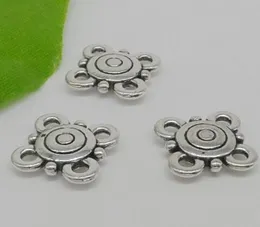 200pcs/lot Ancient Silver Alloy Charms Components Link Pendants For diy Jewelry Making findings 14mm