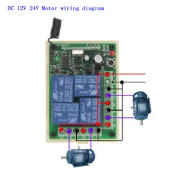 12V/24V Relay Switch 6-Channel Wireless Remote Control Relay Switch ...