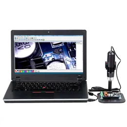 50-1000X 8LEDS USB Digitalmikroskop med mini Zoom Endoscope Förstoringsglas med justerbar Stativ TRUE 1.3MP Högupplöst videokamera