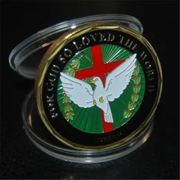 New Challenge Coin,John 3:16 / For God So Loved The World Challenge Coin,50pcs/lot Free shipping