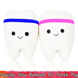 1 PCS Funny Teeth Squishy Pack Slow Rising Toys Soft PU Jumbo Squishies Squeeze Toys Educational Decompression Gifts for Kids Teens Adults