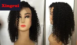 2020 New Short Bob Style Glueless Lace Wig Wave Density Natural Color Vågig spets Front Human Hair Wig Baby Hace