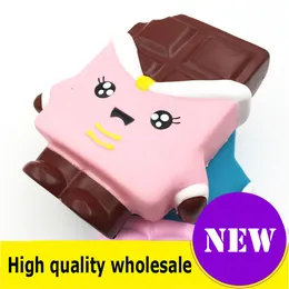 Squishy choklad hög kvalitet 13cm långsam stigande mjuka överdimensionella telefon klara leksaker hängsmycke anti stress kid tecknad leksak dekompression leksak