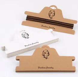 Крафт-бумага прямоугольник бумаги OPP мешок Цена дисплей ювелирных изделий брошь кулон ожерелье браслет кольца подарки дисплей карты