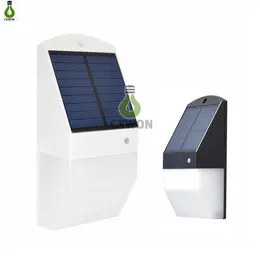 Solar Outdoor light 25led 350lm super bright waterproof Radar Motion Sensor fence light for wall garden, yard,pathway