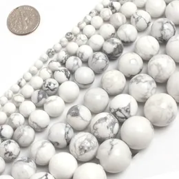 8 мм круглые белые бусины WHLITE натуральные каменные шарики DIY свободные шарики для изготовления ювелирных изделий для браслета, делающие пряди 15 "