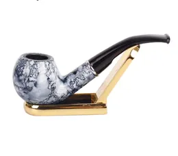 New male resin pipe removable cleaning filter like marble cigarette holder curved hammer bucket