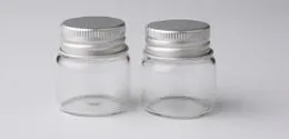 20ML Clear Glass Empty Bottles Aluminium Screw Cap Candy Makeup Cosmetic Sample Bottles Jar Essential Oils Vial Container lin3871