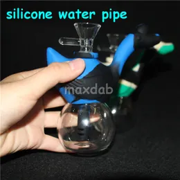hookahs silicone Oil Burner Bubbler water Bong pipe small burners pipes dab rigs rig for smoking Popular mini heady Bongs