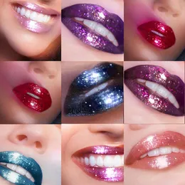 Nowy 7 Kolor Handaiyan Glitter Flip Lip Lip Non-Stick Glass Lip Gloss w magazynie Dropshipping