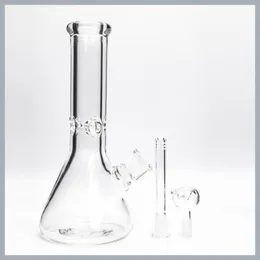 Wasserpfeifen 18" 9mm Glasbongbecher Eisdicke Elefantengelenk-Wasserpfeife mit 14/18 Downstem 14mm Kopf