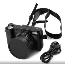 24 MP HD Half-DSLR Professionell digitalkamera med 4x telefoto, Fisheye vidvinkellinskamera Makro HD-videokamera
