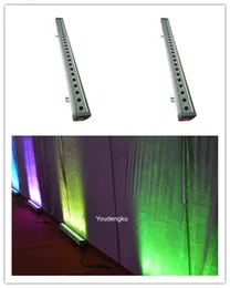 4 stycken Dimmer 24x3W LED Outdoor Wash Bar Light Wall Washer LED Belysning RGB