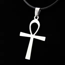 12st mode ankh nyckel rostfritt stål hänge halsband egyptiska mystiska symbol amulet halsband för män kvinnor gåva forntida anka cross rock bijoux grossist