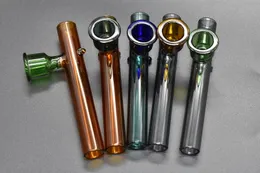 Colored Steamrollers pipe glass hand glass smoking pipes Colored Steamrollers hand pipes Lab smoking tobacco pipes with bowl
