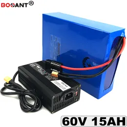 60V 15Ah Electric Bike Lithium Battery For 1000W Motor Built-in 20A BMS Rechargeable E-bike Lithium Battery 60V Free Shipping