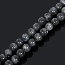 8mm Neue Ankunft 4/6/8/10mm 38cm/strang Mondstein perle Edelstein stein Schwarz Mond Stein Runde Lose Perlen Für Schmuck Machen