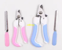 5sets/lot Pet Safety Claw Nail Scissors Cutter Dogs Cats Nail Clippers Trimmer Pet Grooming Supplies With Nail Toe File