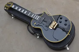 送料無料卸売価格6ストリングレスカスタムエレキギターブラックエレクトリックギターの在庫
