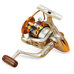 Yumoshi EF1000-7000 12BB 5.2:1 Mulinello da pesca con filatura in metallo Ruota a mosca per pesca in mare con acqua dolce/salata Mulinello da Spinning Pesca alla carpa