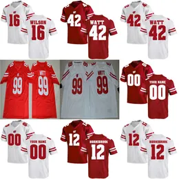 Wisconsin Badgers College Football Jerseys 67 Jon Dietzen 2017 Novo Vermelho Branco Elite Ed Personalizado Mens Womens Kids Melhor Qualidade