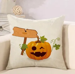 Happy Halloween Poduszki Poduszki Pokrywy Drukowane Kreskówka Pumpink Poduszki Case Wakacje Home Porywa Poduszka Zestaw Rzuć Poduszki Przypadki Hurtownie