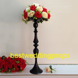 Dekoration Metall Back Iron Chorme Ljushållare Blomma Vase Rack Ljusstake Bröllopsbordet Centerpiece Event Road Lead Candle Stands Best0172