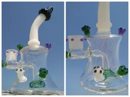 2018 Hitman Glass Bubbler Banger Mushroom Flower Becher mit 4 mm dickem Quarz Banger Oil Rig Dab Rig Glasbong dickes Glas günstiger Preis