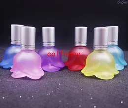 Wholesale 100 pcs/lot Fast Shipping The Sleek and Stylish 15ML Frosted Rose Perfume Bottle Spray Bottle Points Bottling