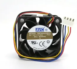 New Original AVC DBTA0420B2U DC12V 0.50A 40x40x20MM 4Lines Computer cooling fan