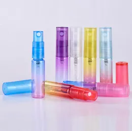 Darmowa Wysyłka 5ml 1/6 Oz Multicolor Atomizer Spray Perfumy Butelki szklane, Płytna Pasty Puste Fiolki LX3034