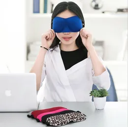 Ny 3d sömnstöd resa ögonmask svamp täcker blindfold skugga ögonskugga sömnmaskar 13 färger i lager gratis frakt