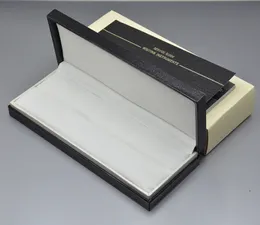 만년필/볼펜을 위한 고품질 까만 목제 가죽 펜 상자 한 벌-보증 설명서를 가진 롤러 볼펜 연필 상자