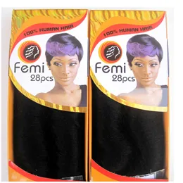 28 buntar med stängning 28st One Lot Brasilianska Virgin Remy Human Hair Bundles Cuticle Airted Hair Remi Femi 28pcs Blont Buntar Hår