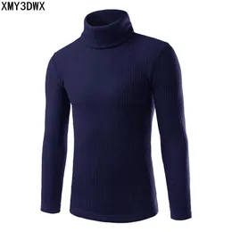Sweaters XMY3DWX 2017 solid slim fit pullover men gray white sweater men brand turtleneck men sweater pull homme marque sueter hombre D1892