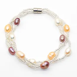2018 Fashion 12 Pearl Freshwater Pearl Bracelet Ladies Charm Smycken Överraskning Gåva för älskare