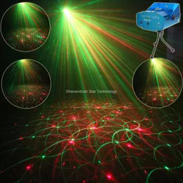 Mini R&G Laser 4 Patterns projector Club Bar Dance Disco Party Xmas DJ Stage Effect Light Show Y4 + Tripod