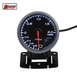 Dragon Gauge 60mm Auto Car Turbo Tryckmätare Boost Gauge Meter Färgglada Lysande KPA Trubin Mete