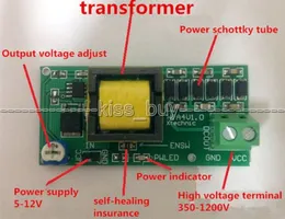 Ingresso convertitore boost DC-DC ad alta tensione Freeshipping 3V-5V Step up to output 300v-1200v 400V 900V 1000V Modulo PSU regolabile