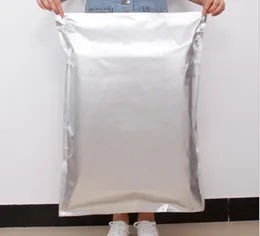Duży rozmiar torba z folii aluminiowej Mylar zgrzewalna torba do pakowania próżniowego do długoterminowego przechowywania żywności i ochrony przedmiotów kolekcjonerskich zamek błyskawiczny
