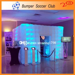 Free Shipping ! Free Pump ! New style factory price LED wedding party inflatable photo booth /Inflatable photo booth tent For sale