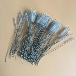 500 pcs/lot 8 Inch Stainless Steel Straw Brush Bottle Cleaning Brushes Size 200 x 10 mm