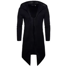 Nowy płaszcz mody Kimy Mężczyźni Sobretudo Mantle Trench Coat z długim rękawem płaszcz męski płaszcz znosić długą streetwear