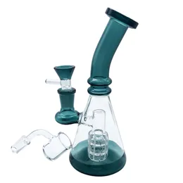 Szklane bonga z bezpłatnym kwarcem banger i szklany puchar lejkowy 7.5 cal 14mm female głowicy szklane bongi wodne Dab Rig Bong